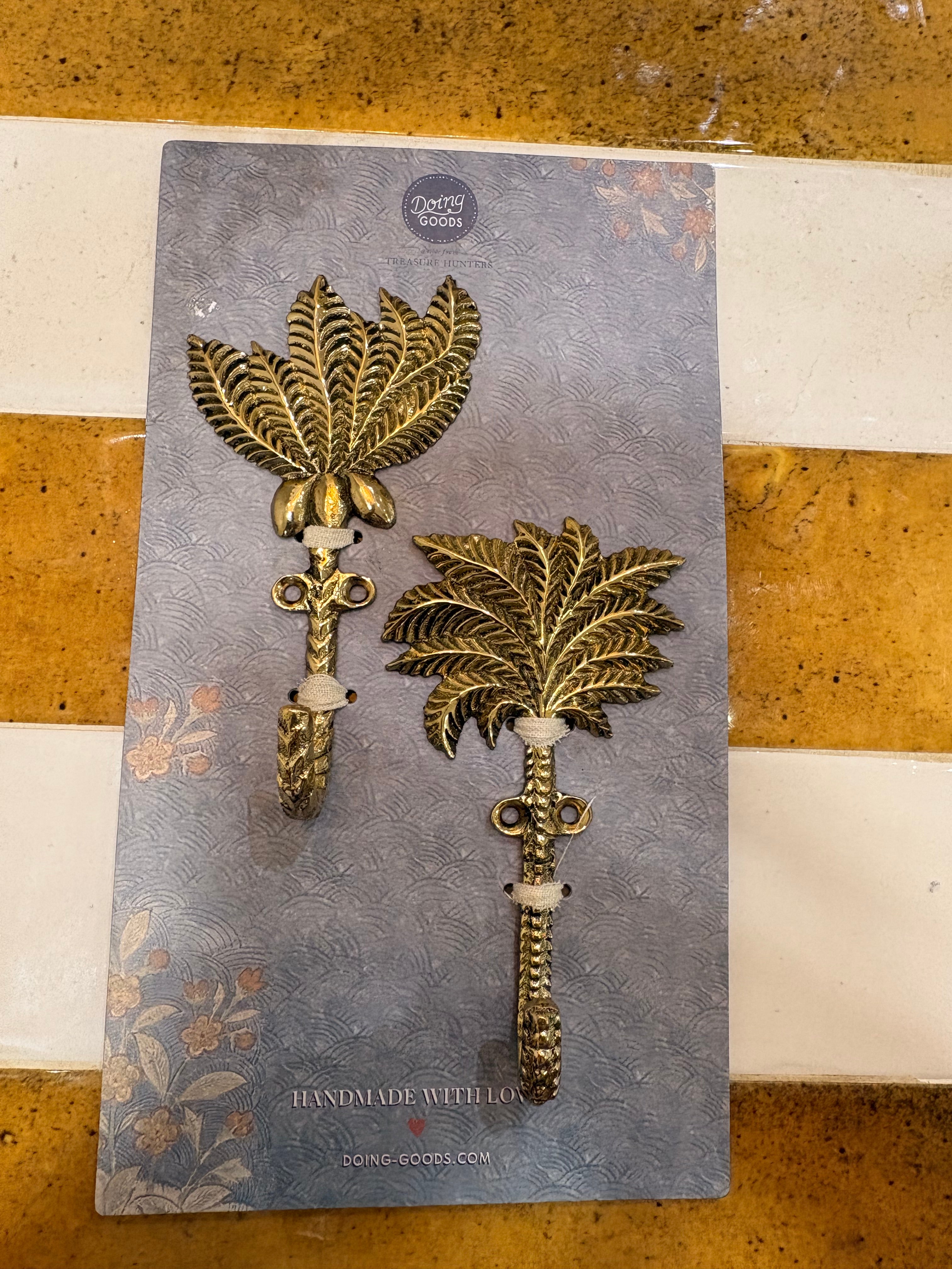 Set de deux patères Palm