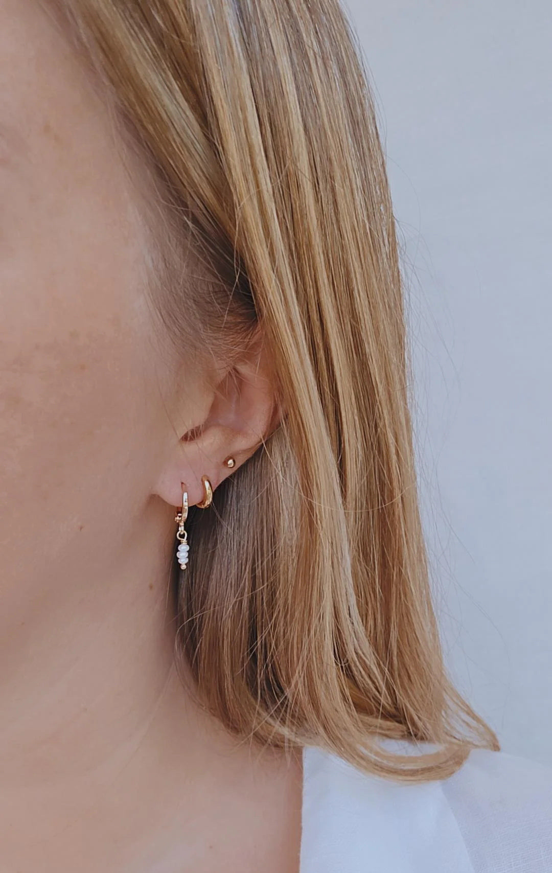 Boucles d'oreilles Neige